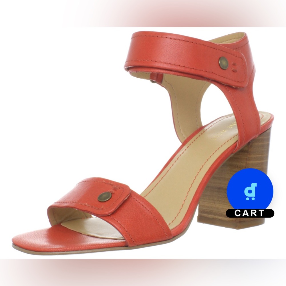 Nine West Women's Versato Ankle-Strap Sandal in Burnt Orange 9